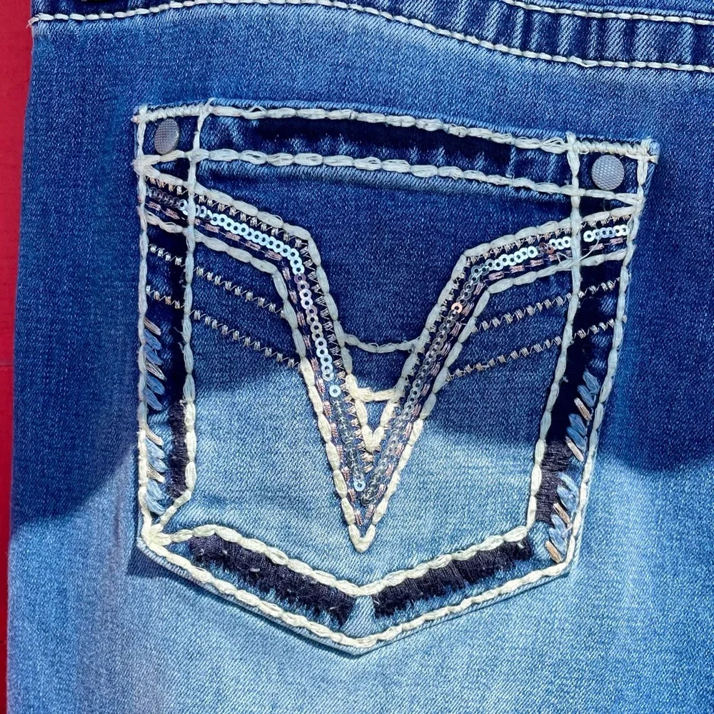 Vigoss slim bootcut embroidered jeans - Picture 11 of 12